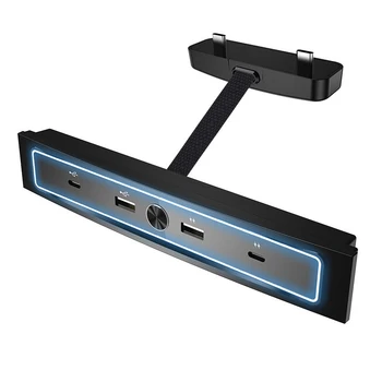 אוטומטי 27W מהר מטען USB הסט Hub חכם תחנת עגינה לרכב מתאם מופעל על מפצל עבור טסלה מודל 3 Y 2021 2022