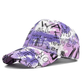 כותנה יוניסקס לשיא כובע גרפיטי הדפסה כובע צל כובעים Hiphop כובעי בייסבול יבש מהירה אופנת רחוב מגן, כובעי Dailywear תלבושות