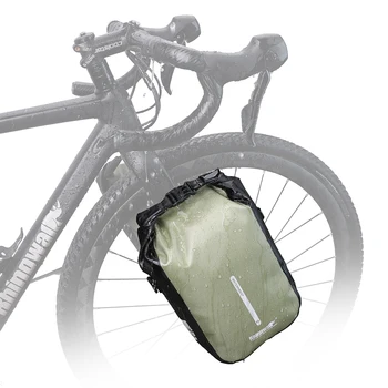 6L עמיד למים תיק רכיבה על אופניים אופניים בחזית התיק אופניים שחרור מהיר האופניים מזלג קדמי תיק אחסון אופניים תיק רכיבה על אופניים אביזר