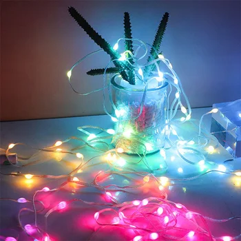חג המולד צבעוני LED אורות מחרוזת ליצור את האווירה החגיגית רחב עבור שימוש פנימי בבית עיצוב המסיבה
