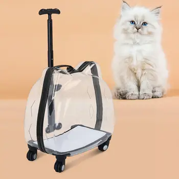 נייד עגלה תיק מנשא, חתול בועות מחמד תיק תיק, שקוף לנשימה חתול חשמלית, כלבים קטנים וחתולים.