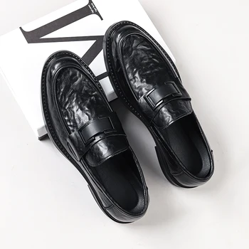 גברים אמיתיים Leathe אוקספורד נעלי שמלה נוחה מקוריים תחרה ביקור רשמי מזדמנים יומי דרבי נעליים זכר