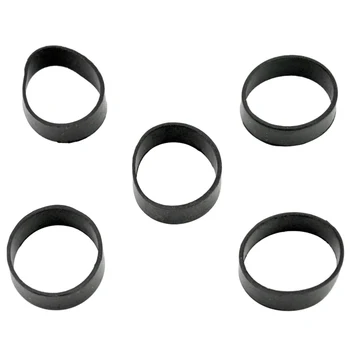 טבעת צלילה גומיות 5 חתיכות של שחור קבוע טבעת גומי קוטר פנימי 32MM מותג חדש עמיד ופרקטי