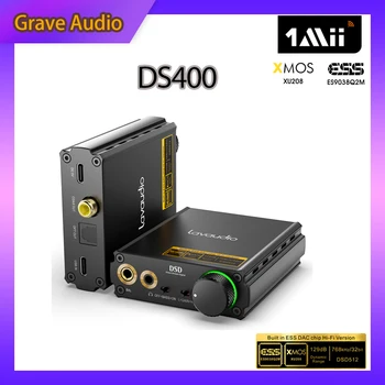 1Mii DS400 אוזניות מגבר DAC ,ברזולוציה גבוהה של שולחן העבודה מגבר סטריאו HiFi אודיו נייד ES9038Q2M 768K/32Bit DSD512