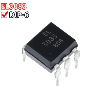 10PCS EL3083 plug-in DIP6 דו-כיוונית thyristor נהג Optocoupler