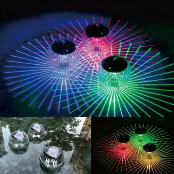 1~5PCS אנרגית שמש שינוי צבע בריכת שחייה, תאורה חיצונית צף מתחת למים הכדור מנורות בחצר בריכה בגינה