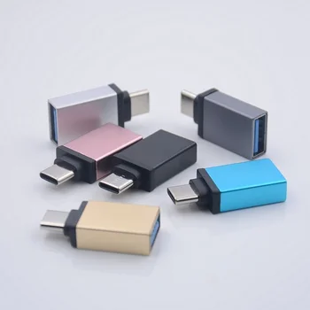 USB3.0 Type-c מיקרו מתאם דיסק U OTG המרה הראש עבור Huawei Xiaomi טלפונים ניידים צבע אקראי