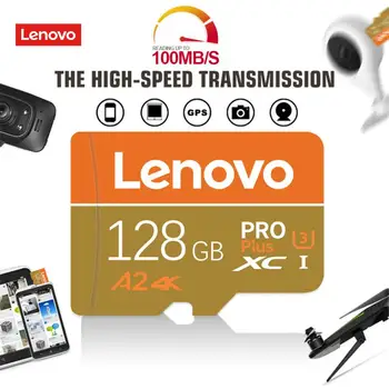 Lenovo 2TB גבוהה מהירות SD כרטיס זיכרון פלאש 1TB 512GB 256GB Class10 TF מיקרו SD כרטיס 128GB 64GB טלפון נייד כונן נייד