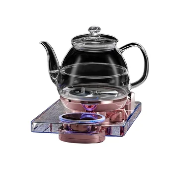 מלא-אוטומטית בתחתית כוס מים קומקום חשמלי להכנת תה שלט רחוק אלחוטי קריסטל חשמלי תה התנור
