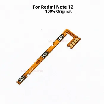 מקורי הפעלה/כיבוי לחצני מחבר עבור Xiaomi Redmi Note12 הערה 12 הפעלה וכיבוי בקרת עוצמת הקול מקש להגמיש החלפת כבל