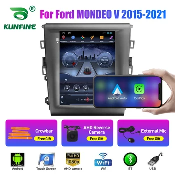 9.7 אינץ ' טסלה סגנון 2 Din אנדרואיד רדיו במכונית על פורד מונדיאו V 2015-2021 סטריאו מולטימדיה לרכב וידיאו נגן DVD ניווט GPS