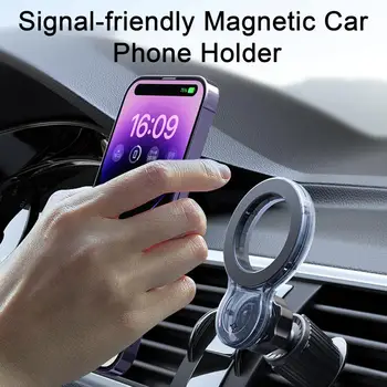 אוניברסלי הכבידה אוטומטי מחזיק טלפון לרכב אוורור קליפ הר טלפון נייד מחזיק מגנטי אנטי-זרוק הוק עבור iPhone עבור Samsung