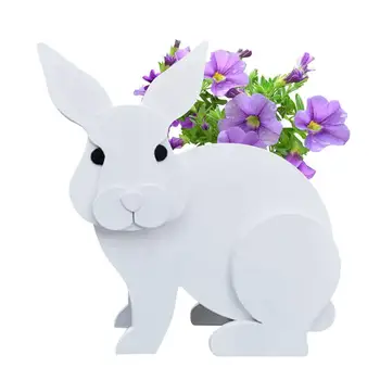ארנב המחמד פרח עציץ חמוד באני בצורת DIY קריקטורה עציצים עציץ DIY מיכל צמח בעל גינה עיצוב הבית פרח צמחים
