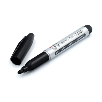 1Pc שחור קבע צבע עט סימון שומני עמיד למים ועט שחור על הצמיג סמנים ייבוש מהיר חתימת עט ציוד משרדי