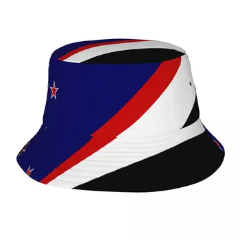 דלי כובע בוב כובע היפ הופ Gorros ניו זילנד-דגל ארץ רב ענן לבן מסורתי כחול פנמה כובע שמש כובע הדייגים