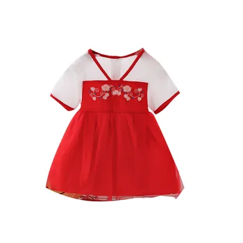 בנות שמלת הקיץ Hanfu אופנתי ילדה קטנה שמלת נסיכה של ילדים להתלבש
