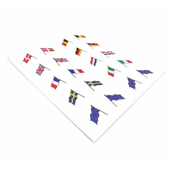 קטן הדגל קישוט מדבקה מדינות אירופה 1/14 Tamiya לטריילר אדם TGX 770S 56368 בנץ Actros FH16 FH12 56360