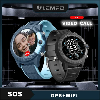 LEMFO D36 לילדים לראות בנות ילד HD מצלמה שעון חכם GPS Tracker לילדים 4G שיחת וידאו גדר אלקטרונית צג SOS Smartwatch