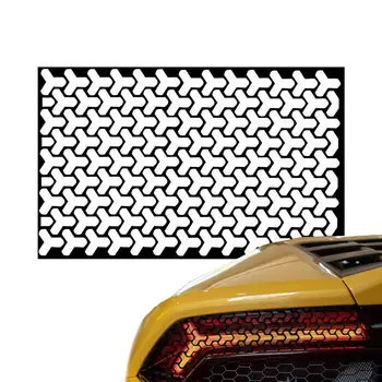 מכונית אחורי חלת דבש מדבקה אוניברסלית דביק לרכב מדבקות על רכב DIY אביזרים חיצוניים על אופנוע שטח פנס