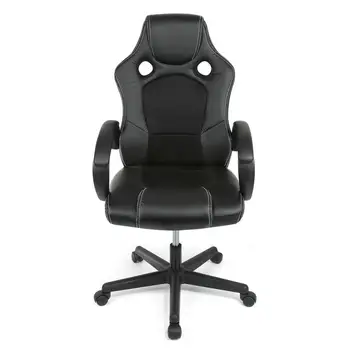בבית מזדמן כיסא משרדי ארגונומי המשחק כיסא מחשב, כיסא עור חזק את הכיסא מתכוונן זרועות המשרד בבית הכסא