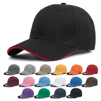 לזכותו פסים מתכוונן צל חיצוני כובע בייסבול מוצק צבע הגנה מפני שמש הקיץ גברים אבא כובע מצחיה כובע גולף כובעים כובע גברים