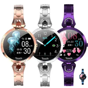 AK15 אופנה שעון חכם נשים עמיד למים לביש מכשיר ניטור קצב הלב ספורט שעונים חכמים עבור ios אנדרואיד Xiaomi Huawei