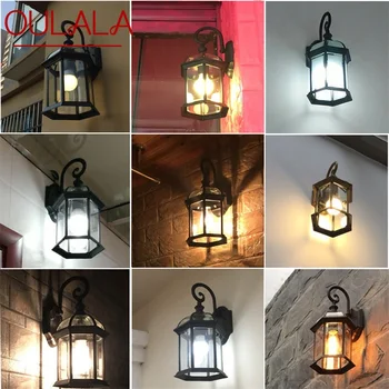 טיילה חיצוני מנורות קיר מנורה קלאסית אור רטרו LED עמיד למים עבור הבית במעבר קישוט