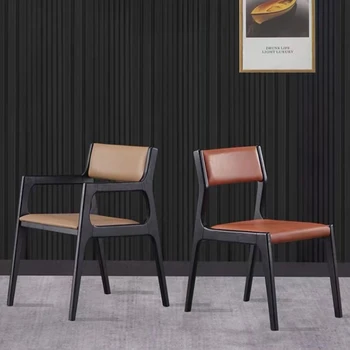 עור PU ארגונומי כסאות אוכל עץ מרפסת החתונה המודרנית כסאות אוכל במסעדה אירועים Silla Cocina רהיטים BL50CY
