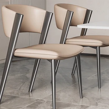 עיצוב מודרני כסאות אוכל המבטא המטבח לסועדים בודדים כסאות גן התיירות Silla Comedor ריהוט למטבח GG
