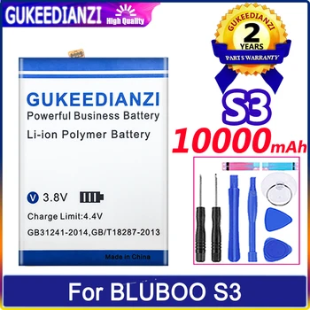 Bateria 10000mAh טלפון נייד החלפת סוללה עבור BLUBOO S3 באיכות גבוהה סוללה