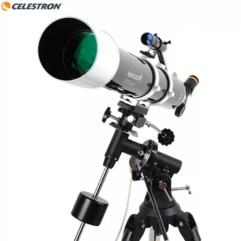 Celestron-AstroMaster הטלסקופ עם חצובה פלדה, דלוקס 90, EQ הרפלקטור, טלסקופ אסטרונומי, EQ2 המשוונית הר, פלדה