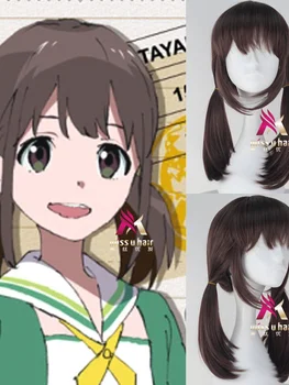 חם אנימה יפנית מתעורר בנות Katayama המינאמי Culy שיער קצר cosplay מסיבת תחפושות הפאה +הפאה קאפ