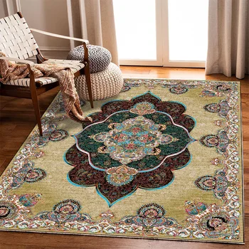 בציר האמריקאי השטיח הפרסי סגנון שולחן קפה שטיח הסלון אנטי להחליק שטיחים שטח הרצפה בסלון קישוט