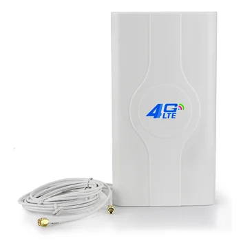 4G LTE 38dbi אנטנה 700-2700mhz נייד לוח אנטנה TS9/CRC9/SMA זכר כבל מחבר 2m/6.56 רגל על 3G 4G בוסטר במצב נתב