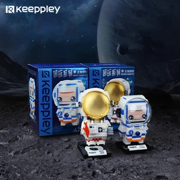 keeppley סין החלל האסטרונאוט אבני הבניין המשותף נאספו צעצועים חינוכיים Kawaii מתנת יום הולדת מודל קישוטים