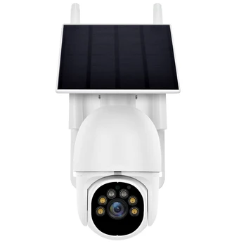 Solor מצלמה 2MP HD ניטור מצלמות 1080P סולארית אלחוטית, מצלמות אבטחה עם פנל סולארי להטעין את הסוללה עבור אבטחה בבית