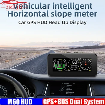 M60 האד דיגיטלית מהירות במדרון מטר Inclinometer עם GPS מד מהירות מצפן הכביש אביזרים 4x4 על גבי מחשב הרכב
