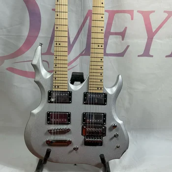 Forestk סגנון מיוחד בצורת פעמיים צוואר גיטרה חשמלית 6 + 12 מיתרים משלוח חינם במלאי