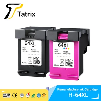 Tatrix 64XL 64 XL עבור HP64XL Premium צבע בעת שימוש במחסנית דיו על HP64 עבור HP Envy תמונה 7800 7820 7822 7830 7120 7134