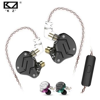 KZ ZSN PRO 1BA+1DD טכנולוגיה היברידית HIFI מתכת באוזן אוזניות בס Earbud ספורט האוזנייה לביטול רעש ZS10 PRO ZSX