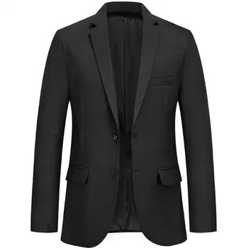 סגנון חדש של גברים רשמית שרוול ארוך חליפות חתן בלייזר יחיד עם חזה סלים זכר מזדמן כותנה בלייזרס המעיל ABB250