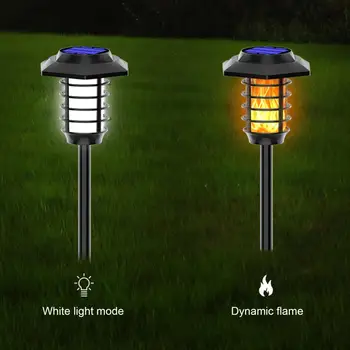שימושי סולארית מנורת LED כפול מצבי תאורה ליצירת האווירה אחד-המפתח להתחיל חיצונית הדשא פטיו קומה אור מנורת עיצוב