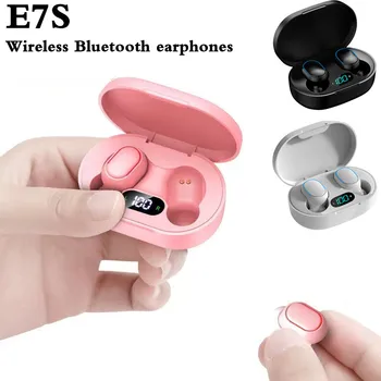 TWS E7S אוזניות אלחוטיות Bluetooth אוזניות מוסיקה ספורט אוזניות עמיד למים אוזניות עם מיקרופון לעבוד על כל טלפונים חכמים