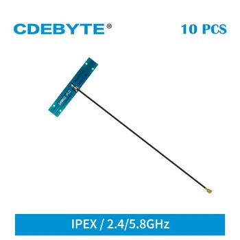 10pcs/הרבה 2.4 GHz 5.8 GHz PCB אנטנה מובנית 2dBi 50 2W IPEX-1 ממשק CDEBYTE TXWF-PCB-5109