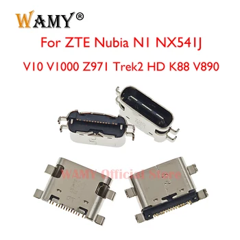 5-10pcs מטען מיקרו USB מזח נמל מחבר עבור ZTE נוביה N1 NX541J V10 V1000 Z971 Trek2 