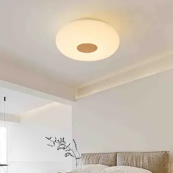 העץ המקורי תבואה השינה מנורת תקרה מודרני מינימליסטי נורדי אירוח אצל משפחה חדר לימוד LED מנורת תקרה