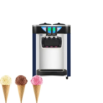 חם למכור מסחרי גלידה, מכונת קטן שולחן עבודה מכונת ארטיק, מעורבב טעמים