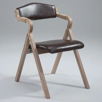 מודרני פשוט, כסאות אוכל Homestay קיפול מסעדה כיסא נוח משענת כיסא המחשב ארוג חוטים ריהוט הבית