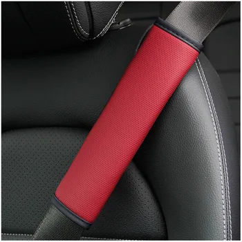 אביזרי רכב חגורות עור PU בטיחות חגורת הכתף לכסות לנשימה הגנה חגורת הבטיחות ריפוד משטח אוטומטי הפנים גישה