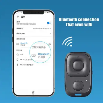 נטענת Bluetooth-אלחוטי תואם בקר טיימר-עצמי מצלמה בשלט רחוק מקל שחרור תריס עבור הטלפון Selfie